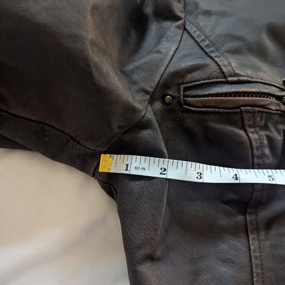 Michael Kors Brown Leather Jacket - Picture 6 of 9